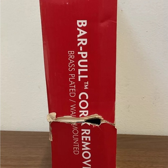 Franmara Wall Mounted Cork Remover Bar Pull Brass Plated Corkscrew Wine Opener - Picture 7 of 10